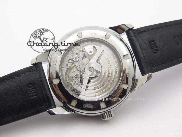 MIROTIME 0227 Ingeniuer St.Laurens SS Black Dial MK 1:1 Best Edition On Black Leather Strap  A Seasonal 7367